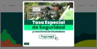 Banner de tasa de seguridad de la gobernacion de antioquia