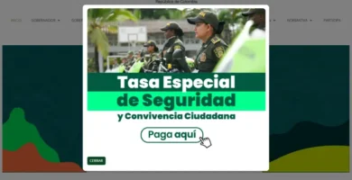 Banner de tasa de seguridad de la gobernacion de antioquia