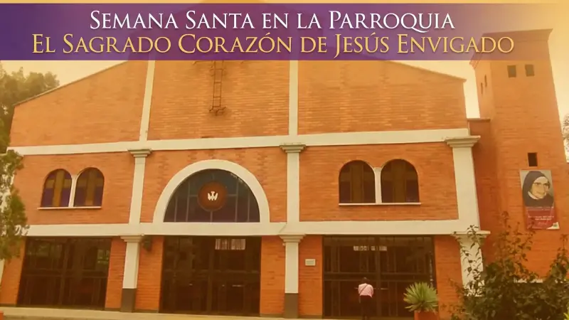 Foto frontal de la parroquia sagrado corazon de jesus