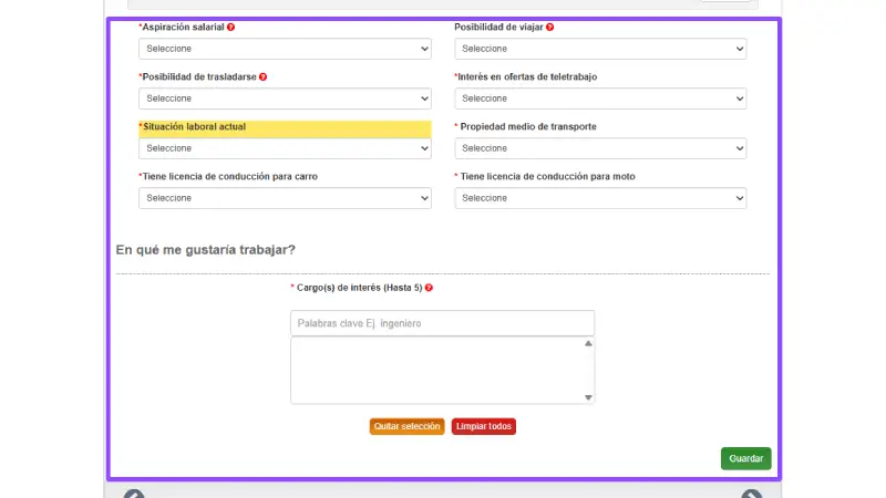 Informacion sobre el trabajo